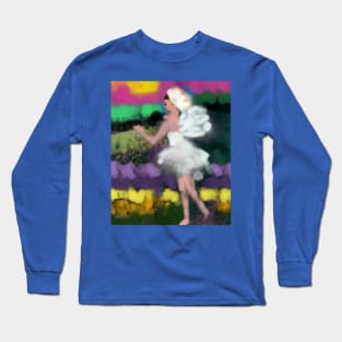 Fairies in the flower field Long Sleeve T-Shirt